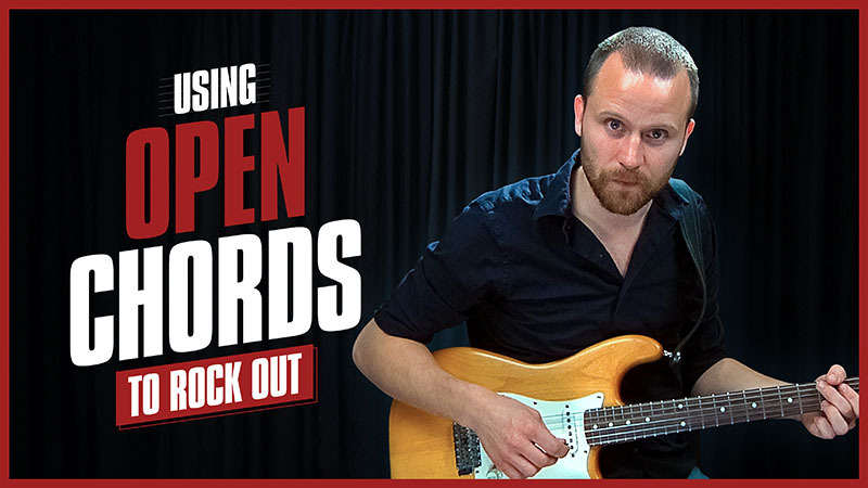 Open Chords Rock Guitar Tricks Online Guitar Lessons